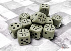 Germany War Dice Opaque Dark Grey/black 16mm d6 Dice Block
