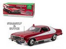 Starsky and Hutch - 1976 Ford Gran Torino Red Chrome Edition 1:18 Diecast Car