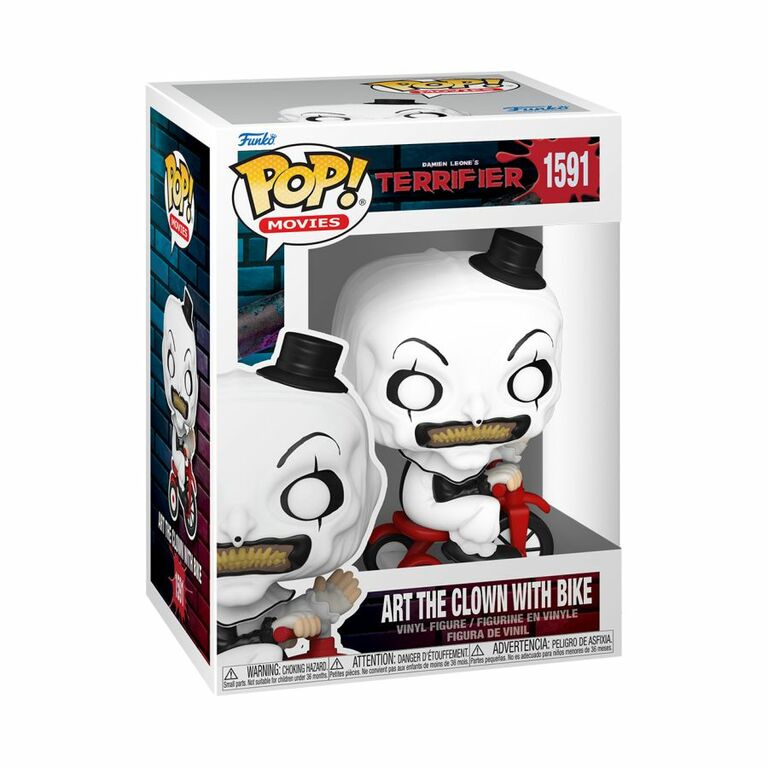 Terrifier Set Terrifier - Art the Clown with Bike Pop! (Movies #1591) - Retrospace