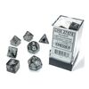 Dice - Borealis smoke/silver luminary Polyhedral Signature Series Dice