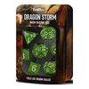 Dice - Dragon Storm Silicone Dice Set: Green Dragon Scale