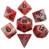 Dice - Acrylic Dice: Combo Attack Red/White with Black Numbers Polyhedral Dice Set