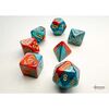 Chessex - Gemini Mini-hedral Red-Teal/gold 7-Die Set