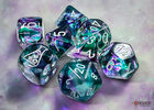 Lab Dice - Nebula Polyhedral Fluorite/white 7-Die Set (with bonus die)