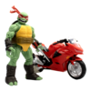 Teenage Mutant Ninja Turtles (comics) - Raphael Ninja with Red Motorcycle BST AXN Figure