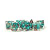 Dice - Pearl Resin Polyhedral Dice Set: Teal with Copper Numbers