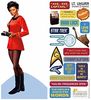 Uhura - Star Trek Die Cut Silhouette Greeting Card and Sticker Sheet