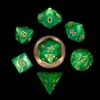 Dice - Mini Polyhedral Dice Set: Green/Light green