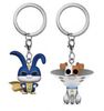 Secret Life of Pets 2 - Max with Cone & Snowball (Superhero Suit) Pocket Pop! Keychain 2-pack