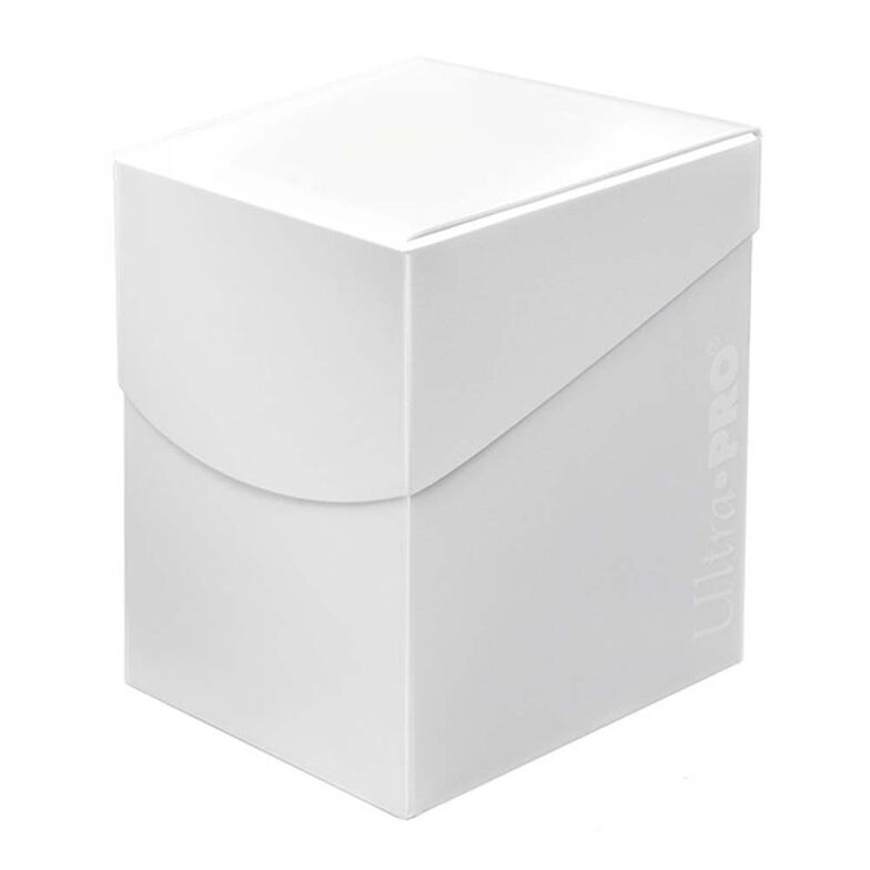 Ultra Pro Eclipse Pro 100+ Deck Box – Blanc Arctique – Contient 110 Cartes – Couvercle Auto-Bloquant – 10x7.5x8 Cm