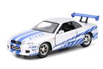 Fast & Furious - 2002 Nissan Skyline GTR R34 Silver 1:32 Scale Hollywood Ride