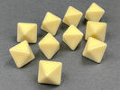 Opaque Polyhedral Bag of 10 Blank Ivory d8