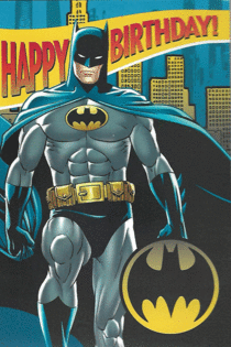 Batman Happy Birthday Card Retrospace