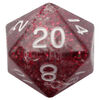 MDG - 35mm Mega Acrylic D20 Dice Ethereal Light Purple