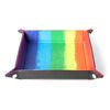Folding Dice Tray: Watercolor Rainbow Velvet