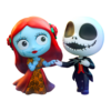 The Nightmare Before Christmas - Jack and Sally Dancing Cosbaby [2 Pack]