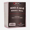 Trading Cards - BCW 100 Count Slider Clear Perspex Box