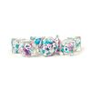 MDG - Pearl Resin Poly Set: Gradient Purple/Teal/White Set of 7 Dice
