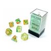 Dice - Nebula spring/white Luminary dice set