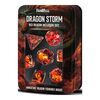 Dice - Dragon Storm Inclusion Resin Dice Set: Red Dragon Scale