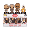 Star Wars: The Last Jedi – Rebel Four Pack Pop! 4 Pack