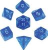 MDG - Mini Polyhedral Dice Set: Stardust Blue with Silver