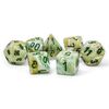 Chessex - Marble Mini-hedral Green/dark green 7-Die Set