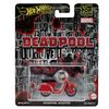 Hot Wheels Premium - Deadpool Scooter 1:64 Scale Pop Culture Real Riders