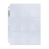 Ultra Pro 9-Pocket Silver Series Page - 3 Holes, 25ct