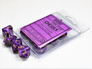Vortex - Purple/gold Set of Ten d10s