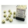 Chessex - Opaque 12mm d6 (36 dice) Ivory/black