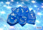 Borealis - Polyhedral Sky Blue/white Luminary 7-Die Set