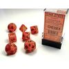 Dice - Vortex Orange with black Classic Polyhedral Signature Series Dice