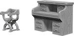 WizKids - Deep Cuts Unpainted Miniatures: Desk & Chair