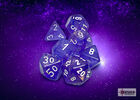Borealis - Polyhedral Purple/white Luminary 7-Die Set