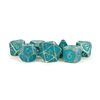 Dice - Enamel Acrylic Polyhedral Dice Set: Ice with Blue Enamel