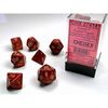 Dice - Scarab Scarlet with gold Signature Polyhedral Dice