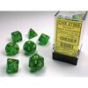 Dice - Borealis Maple Green/yellow Polyhedral Signature Series Dice