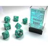 Dice - Marble Oxi-Copper with white Polyhedral Signature Series Dice