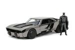 The Batman - Batmobile Chrome Black 1:24 with Batman Figure