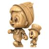 Pinocchio (1940) - Pinocchio & Jiminy Cricket (Wooden Color Version] Cosbaby