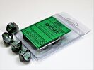 Gemini - Black-Grey/green Set of Ten d10s