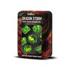 Dice - Dragon Storm Inclusion Resin Dice Set: Green Dragon Scale