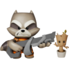 Guardians of the Galaxy - Rocket Raccoon with Potted Groot Super Deluxe 11” Vinyl Figure