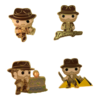 Indiana Jones: Raiders of the Lost Ark - Indy Set Enamel Pin 4-Pack