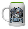 Rick and Morty Ceramic Get Schwifty Stein Mug