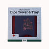 LPG Essentials Dice Tower and Mat Deep Blue / Burnt Burgundy