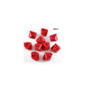 Opaque Red/black Set of Ten d10s