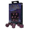 Q Workshop - Call of Cthulhu 7th Edition - Black & magenta Dice Set