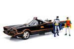 Batman (1966) - Classic TV Series Batmobile 1:18 Diecast Vehicle with Lights with Batman and Robin Diecast Figures